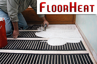 FloorHeat STEP floor heating element.